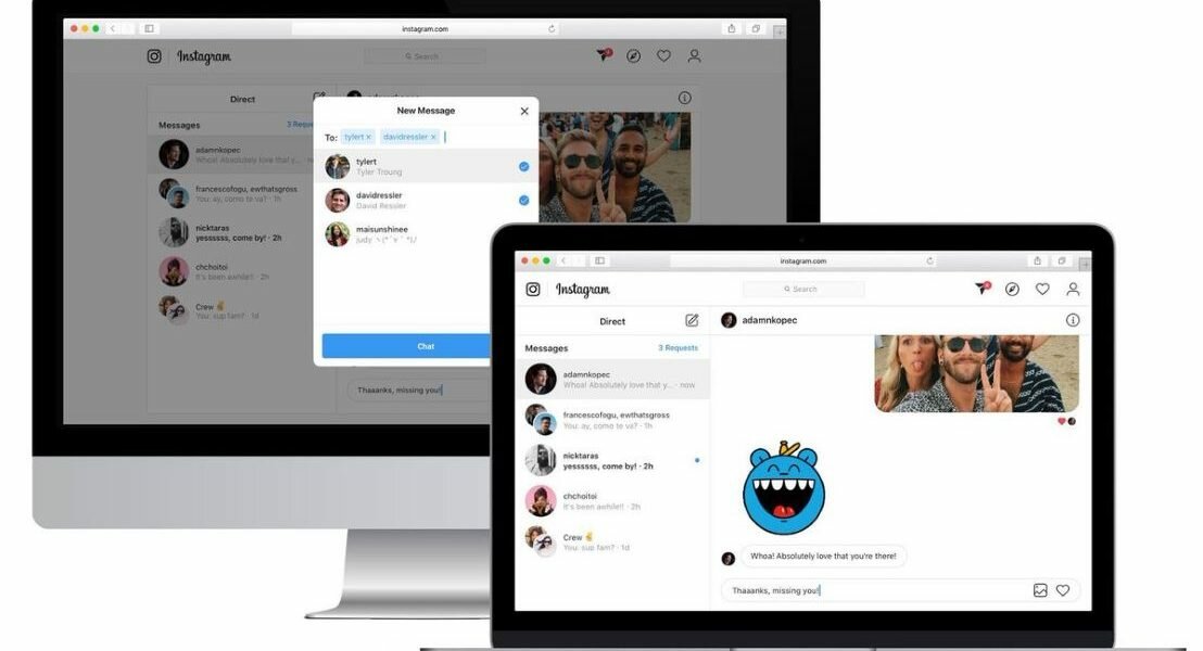 Instagram : vous pouvez désormais envoyer et répondre à vos DM depuis votre ordinateur
