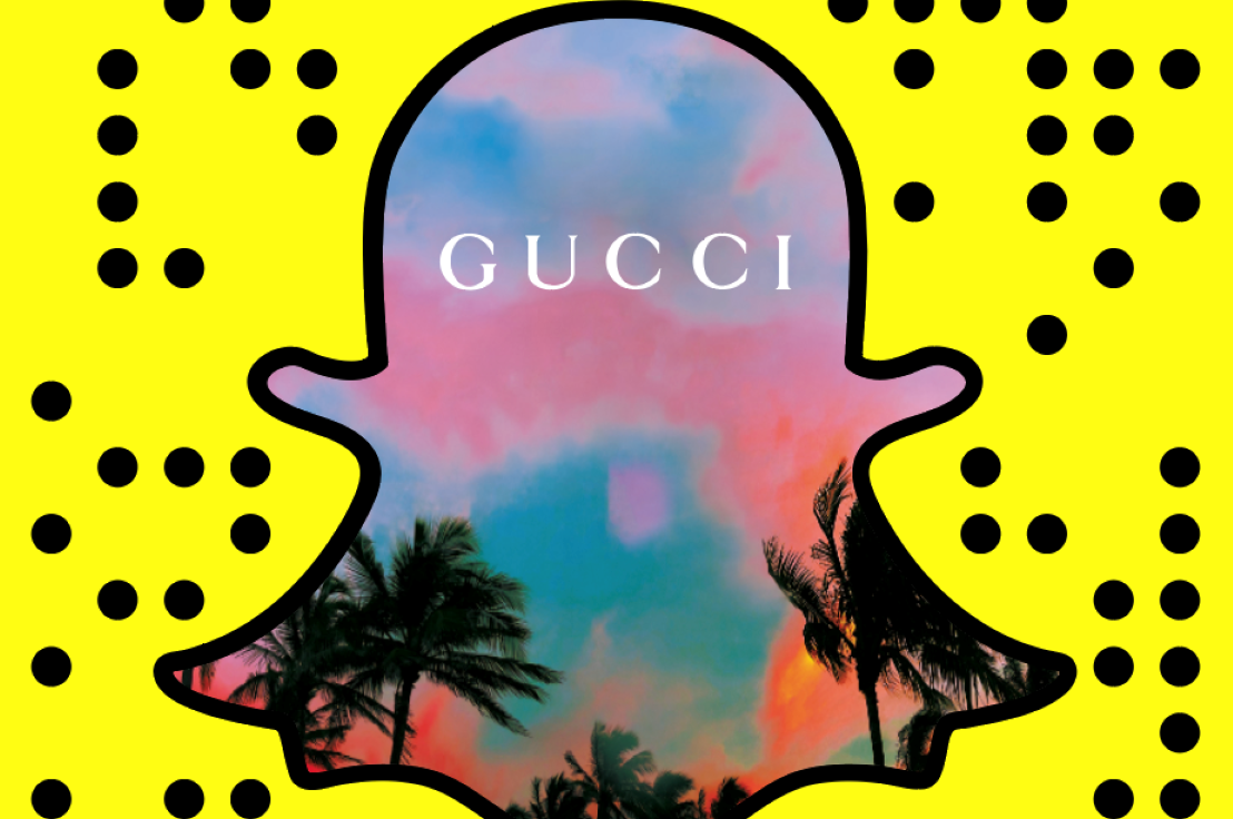 Gucci et Snapchat