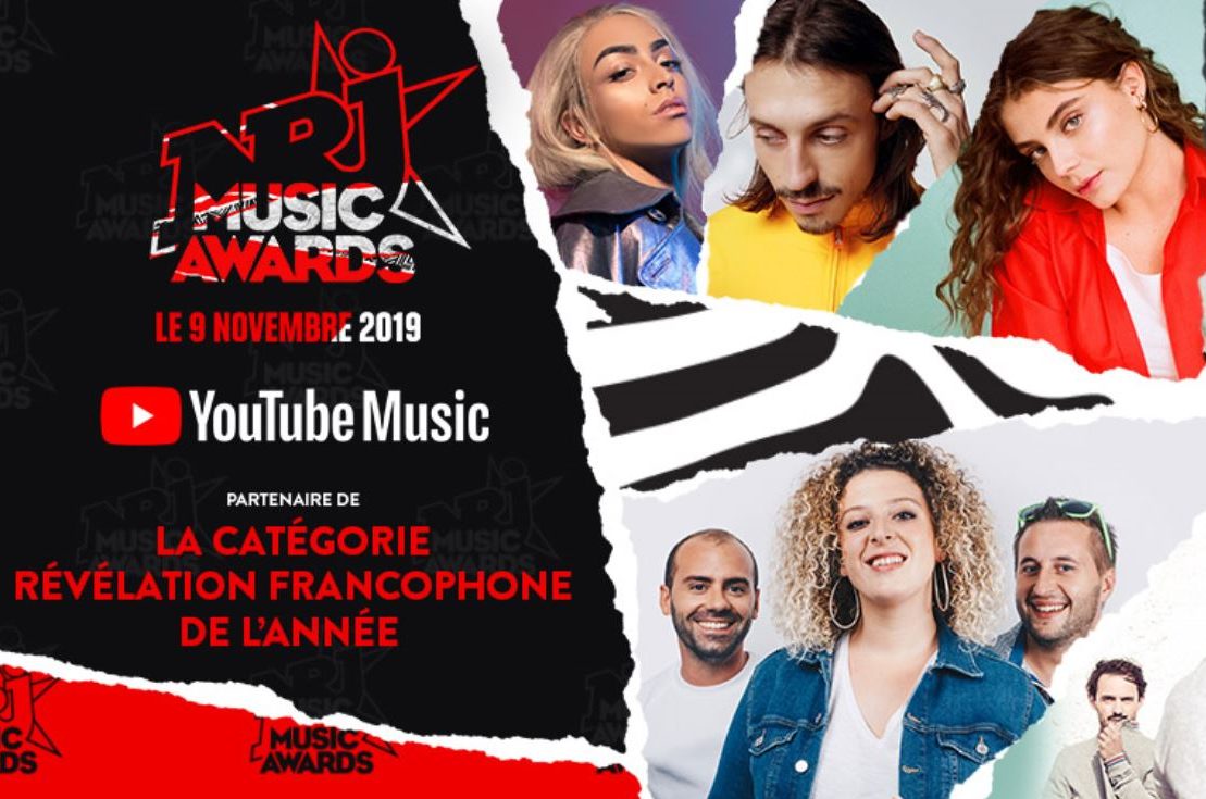 YouTube devient partenaire des NRJ Music Awards 2019