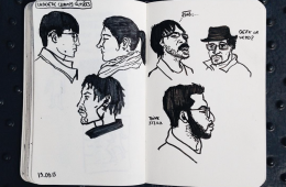 FlorentChau, les dessins griffonnés dans le métro