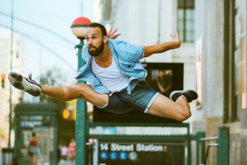 Danseur de ballet dans les rues de New York