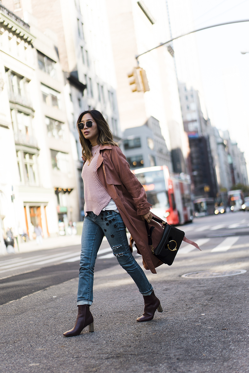 aimee_song_of_style_nyc_michelle_mason_trench_paige_denim_celine_boots_jw_anderson_bag_self_portrait_sweater-1