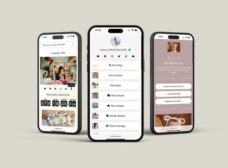 Allinks, l&rsquo;alternative à Linktree 100% gratuite et personnalisable pour son lien en bio