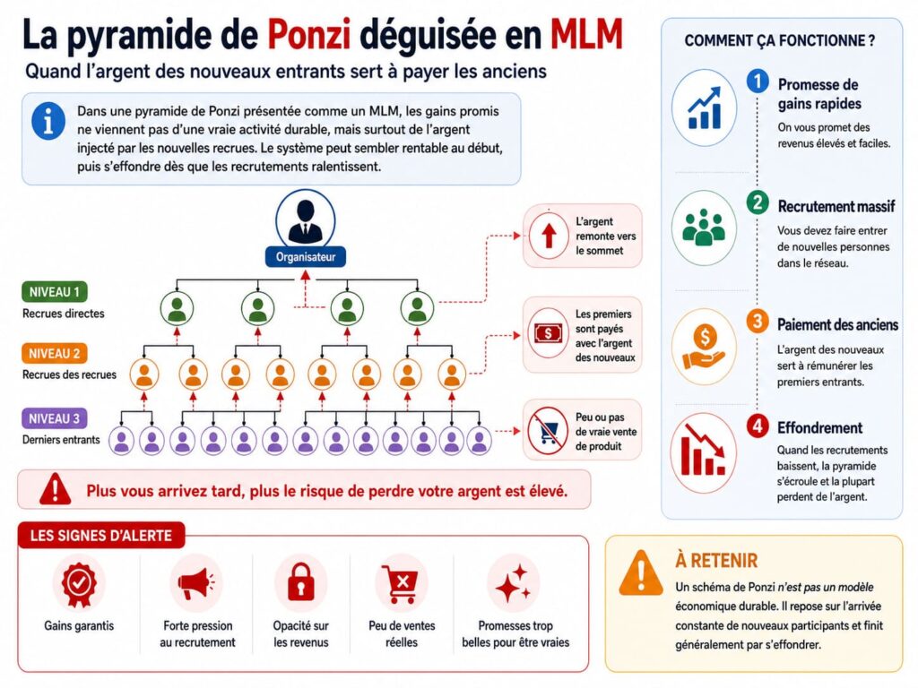 La pyramide de Ponzi déguisée en MLM