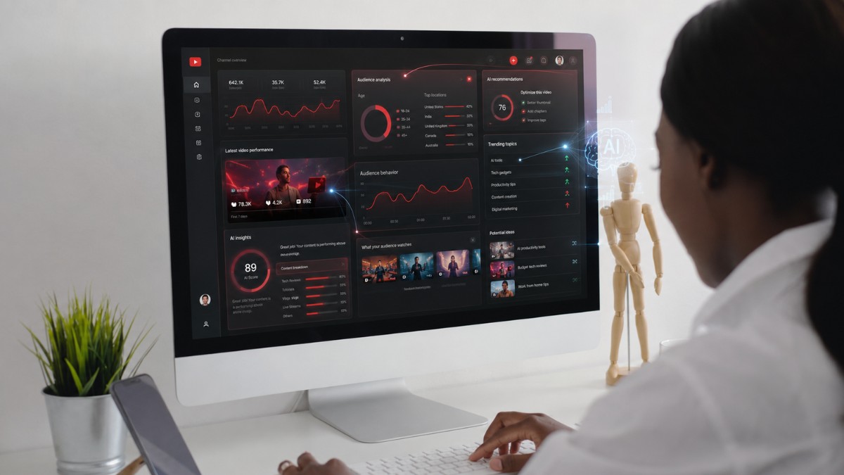 youtube studio change une nouvelle ia va analyser les vidéos, l’audience et les sujets qui peuvent fonctionner